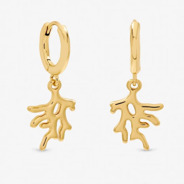 Inicio Pearl Shell Coral MisMatch Earrings - Gift Pouch Gold female One Size