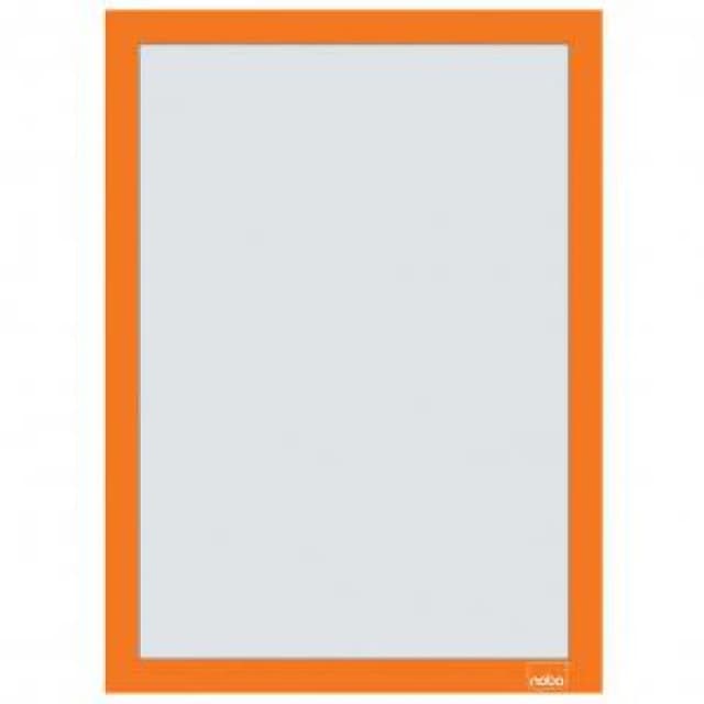 Nobo 1915695 Self - adhesive Magnetic Poster Frame A4 Orange
