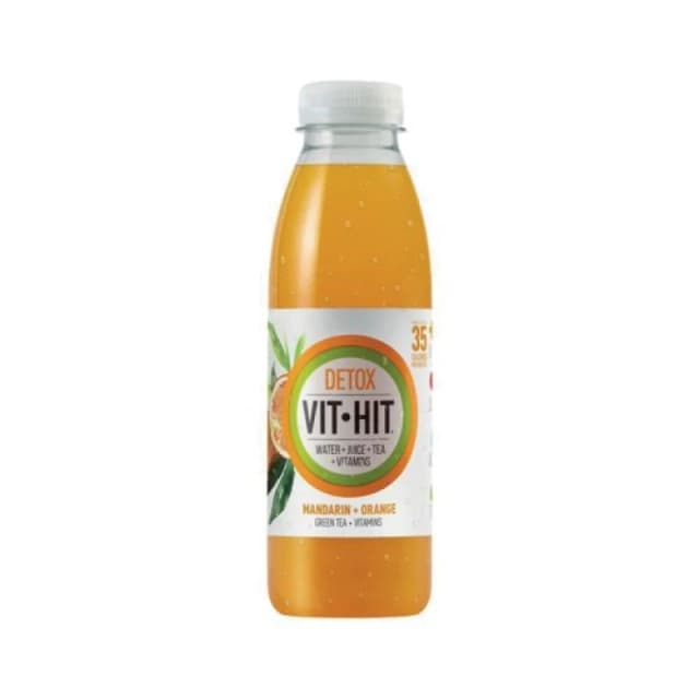 Vit-Hit Detox Mandarin and Orange Drink 500ml (12 Pack) VIT3D