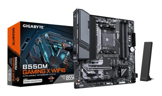 Gigabyte B550M GAMING X WIFI6 Motherboard - AMD Ryzen 5000 CPUs. 5+3 P