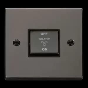 Click Scolmore Deco Ingot 10A 3 Pole Fan Isolation Switch - VPBN520BK