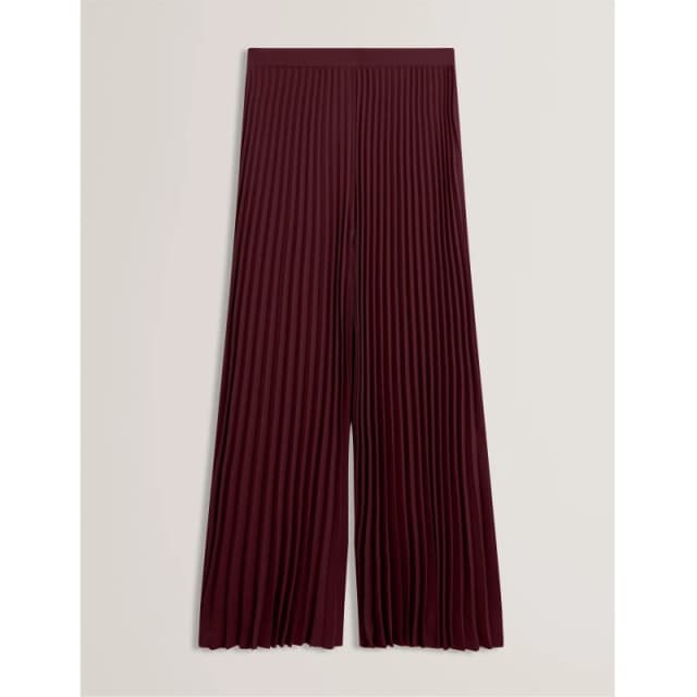 Ted Baker Womens Wide Leg Trousers Oxblood female 8 (XS)