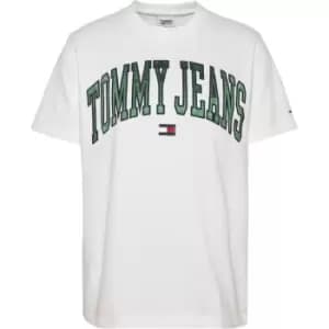 Tommy Jeans Tjw Rlxd Collegiate Logo Ss - White