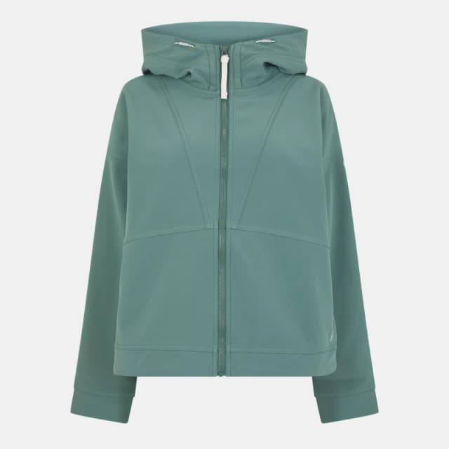 Craghoppers Womens Tyra Hooded Full-Zip Fleece Fabric Frosted Pine female 10 (S)