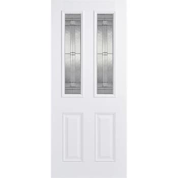 Malton External Glazed White GRP 2 Lite Door - 838 x 1981mm