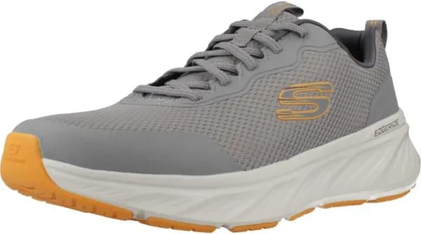 Skechers Mens Edgeride Rekze Trainers UK Size 10 (EU 45) Grey Orange SKE2355-GYOR-10