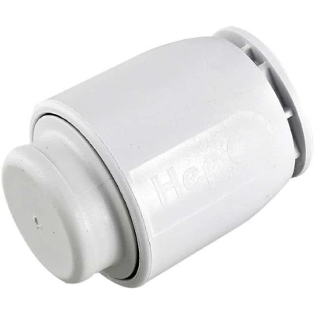 Wavin Hd62/15W Hep2O Demountable Pipe Stop-End Cap White 15mm