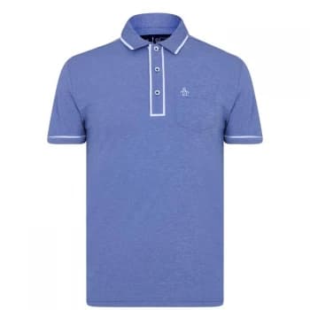 Original Penguin Sleeve Oxford Polo Shirt - Surf Web