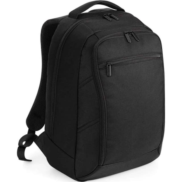 Quadra Mens Executive Laptop Backpack in Black Male