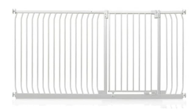 Safetots Extra Tall Elite Safety Gate, 189Cm - 198Cm, Matt White, Extra Tall 96.8Cm In Height, Pressure Fit Stair Gate