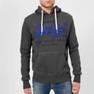 Superdry Mens Duo Hooded Sweatshirt - Charcoal - L - Grey