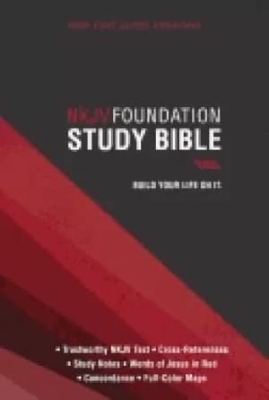 nkjv foundation study bible hardcover red letter holy bible new king james