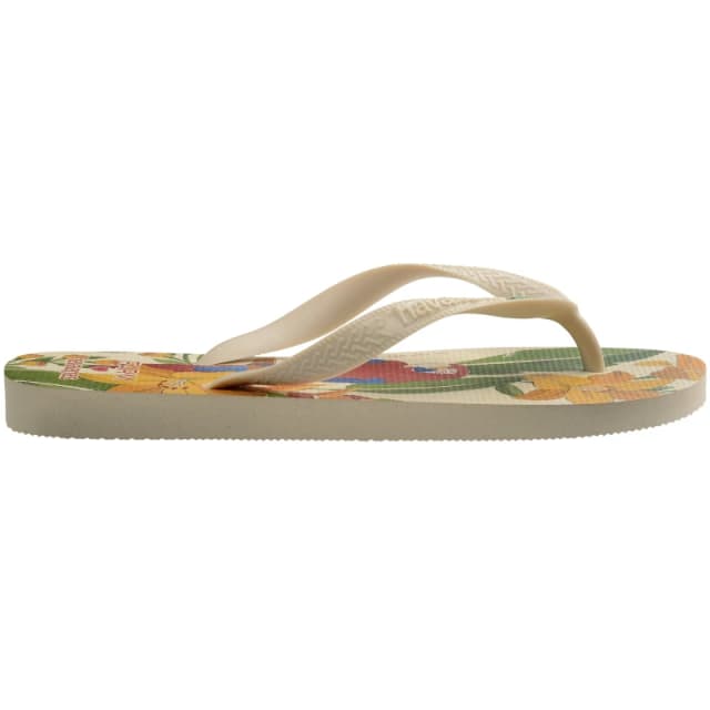 Havaianas Womens Top Print Flip Flops Beige female 8