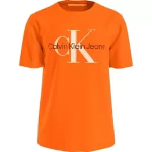 Calvin Klein Jeans Seasonal Monologo Tee - Orange