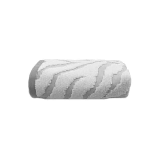 Allure Bath Fashions Zebra Print Sculpted Hand Towel - White/grey