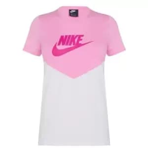 Nike Heritage Short Sleeve T-Shirt - Pink
