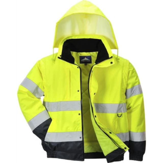 Oxford Weave 300D Class 3 Hi Vis 2-in-1 Jacket C468YER4XL Colour: Yellow