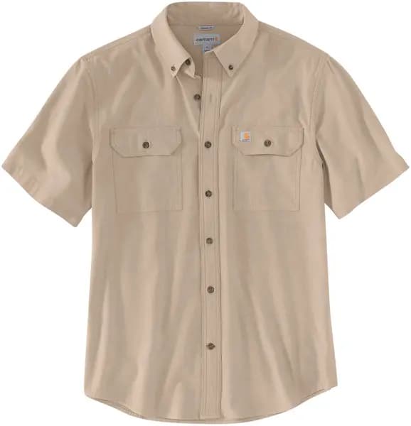 Carhartt Loose Fit Midweight Chambray Short Sleeve Shirt, beige, Size XL