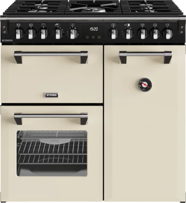 Stoves Richmond 90cm Dual Fuel Range Cooker - Cream - A/A/A Rated