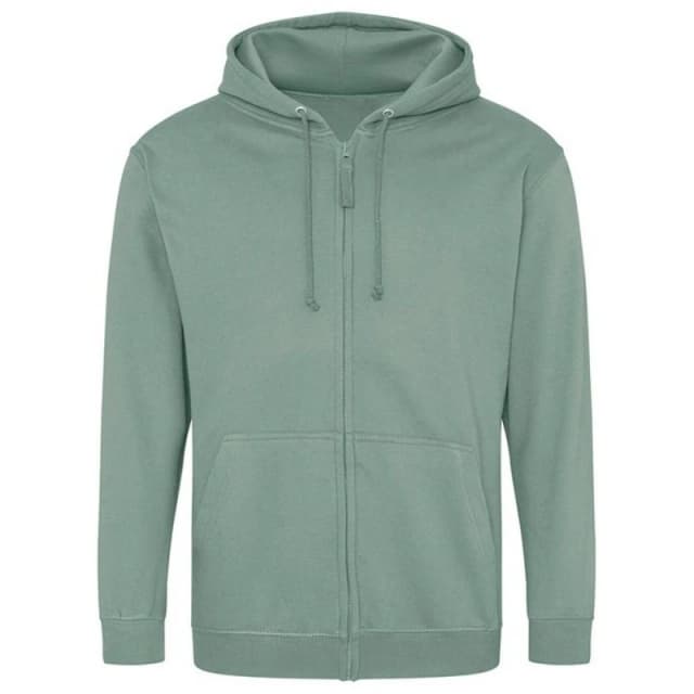 AWDis AWDis Men Full Zip Hoodie in Dark Green Size: Small Dark Green S Male 5063574191555