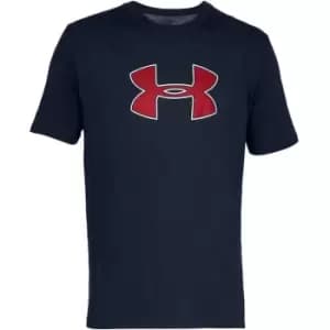 Under Armour Big Logo T Shirt Mens - Blue