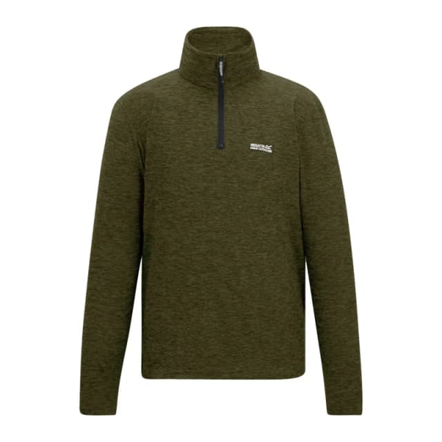 Regatta Regatta Men Thompson Marl Lightweight Half-Zip Fleece in Dark Green Size: large Dark Green L Male 5063516219552