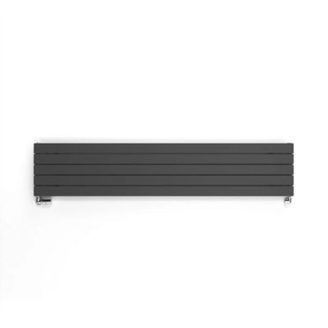 Terma Forte Metallic Grey Hydronic Horizontal Or Vertical Designer 2223Btu Radiator, (W)366mm X (H)1800mm