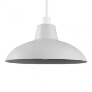 Civic Cool Grey Metal Pendant Shade
