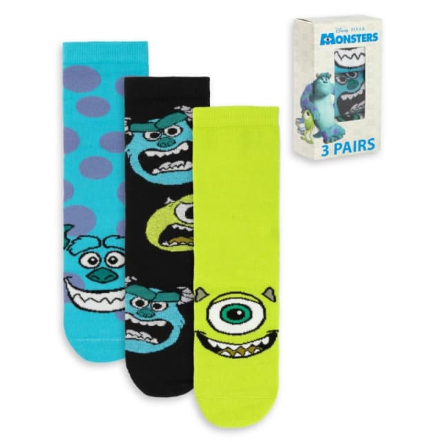 Disney Men Calf Socks Set of 3 Size: 7-11 Multi 7-11 Male 5063203288830