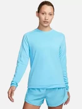 Nike Running Pacer Long Sleeve Crew - Blue Size S, Women
