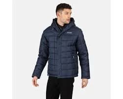 Regatta Blue 'Nevado' Insulated Quilted Hooded Walking Jacket - S