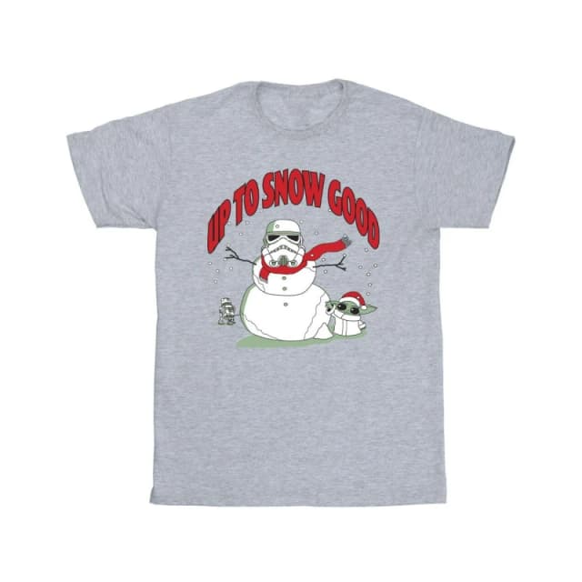 Star Wars Star Wars Men Up To Snow Good T-Shirt in Grey Size: Small Grey S Male 5063376852517