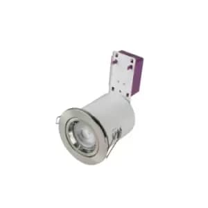 Robus Starling IP20 Mains Voltage Steel Fire Rated Downlight Brushed Chrome - RSF201-13