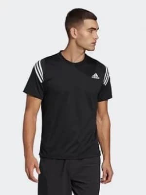 adidas Train Icon Training Tee, Black/White Size XL Men