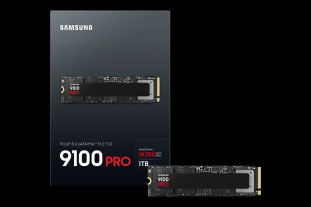 Samsung 9100 PRO 1TB PCIe 5.0 NVMe SSD M.2 2280 - MZ-VAP1T0BW - Read 14800MB/s, Write 13400MB/s