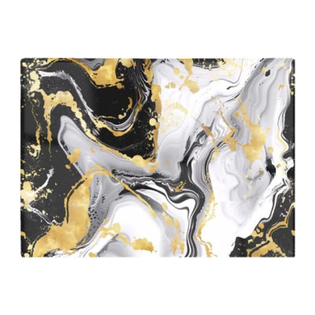 Warren Reed Designer White And Black Marble Effect Chopping Board