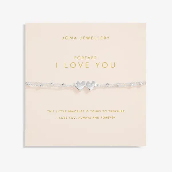 Joma Jewellery Forever I Love You Silver Plated 18cm + 3cm Bracelet 67