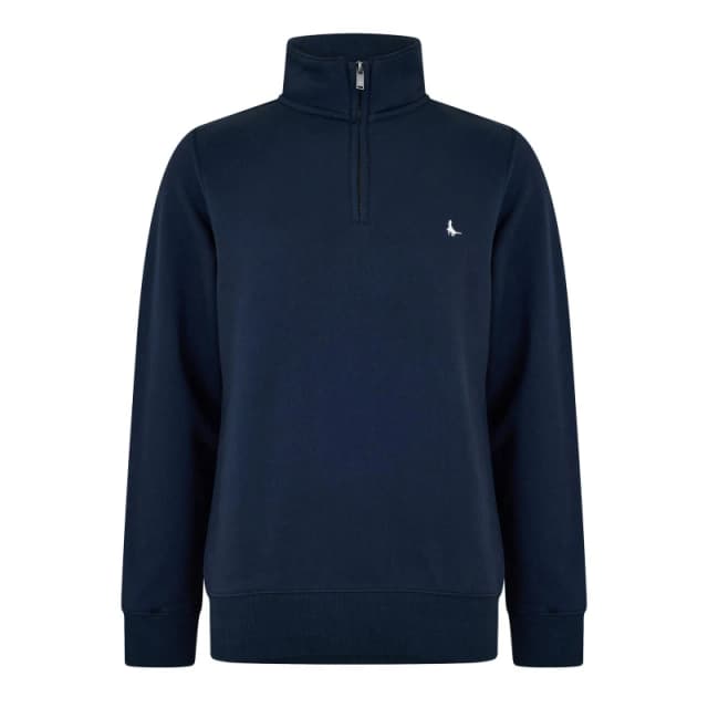 Jack Wills Jack Barchester Quarter Zip Sweatshirt Navy male XS