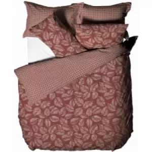 Furn Japandi Duvet Cover Set (Double) (Blush Red)