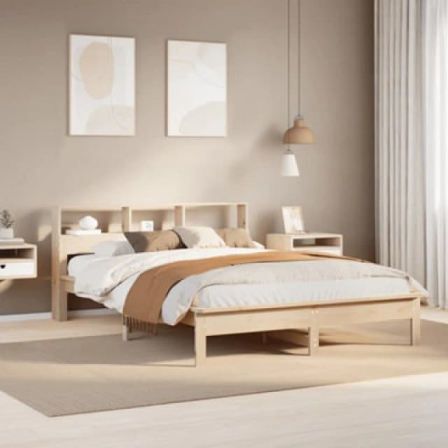 VIDAXL Vidaxl - Bed Frame without Mattress 150x200cm King Size Solid Wood Pine 8721158409096
