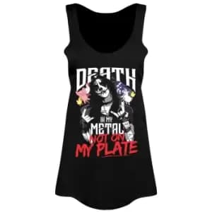 Grindstore Womens/Ladies Death In My Metal Not On My Plate Vest Top (L) (Black)