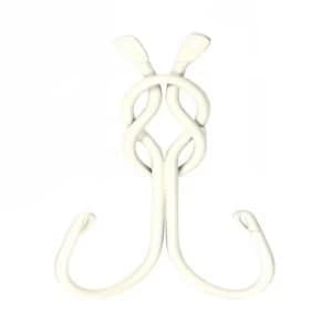 BQ Cream Steel Double Robe Hook