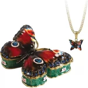 Secrets from Hidden Treasures 1091 Butterfly Trinket Box