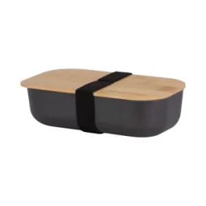 Typhoon Pure Black Bamboo Fibre Lunch Box