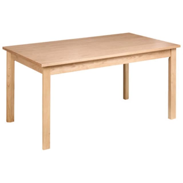 Beliani Dining Table Gisela Light Oak 160 Cm 90 Cm
