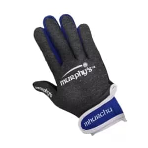 Murphys Unisex Adult Contrast Gaelic Gloves (S) (Grey/Blue/White)