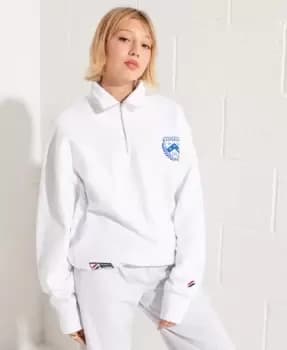 Superdry City College Oversized Half Zip Track Top