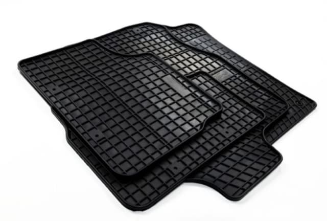 FROGUM ET430990 Floor mat set Front and Rear, Quantity: 4, black, Rubber Rubber Floor mat set (215)