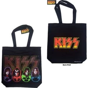 KISS - Faces & Logo Cotton Tote Bag