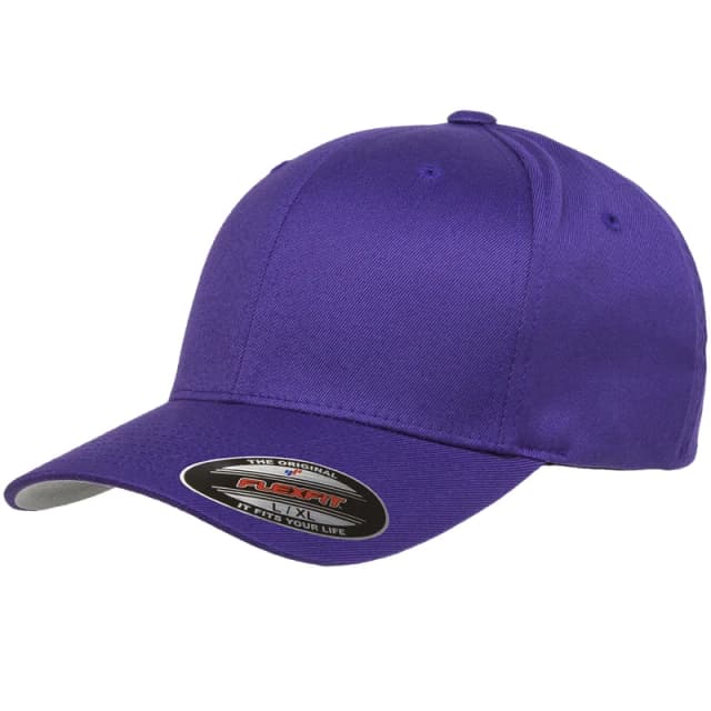 Flexfit Wooly Combed Cap in Purple Size: 2XL Purple Unisex 2XL